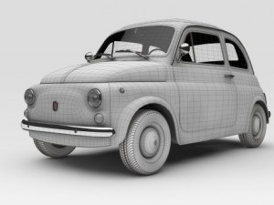 fiat 500 latest 60 3D मॉडल