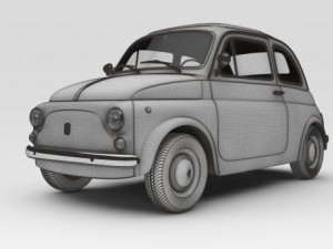 fiat 500 latest 60 3D मॉडल