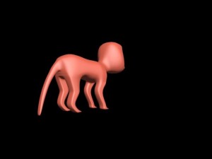 monkey cartoon 3ds max 3D Model