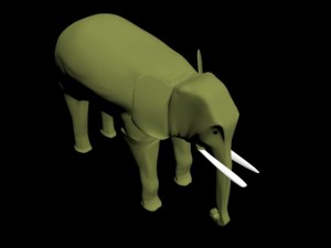 elephant  maya 3D Model