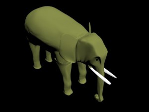 elephant maya and 3dx max fbx files 3D Model