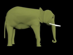elephant maya and 3dx max fbx files 3D Model