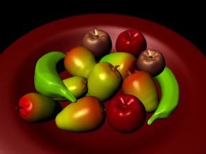 fruits maya  3ds fbxobj files Model 3D