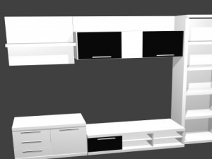 shelves of the living room 3D Model