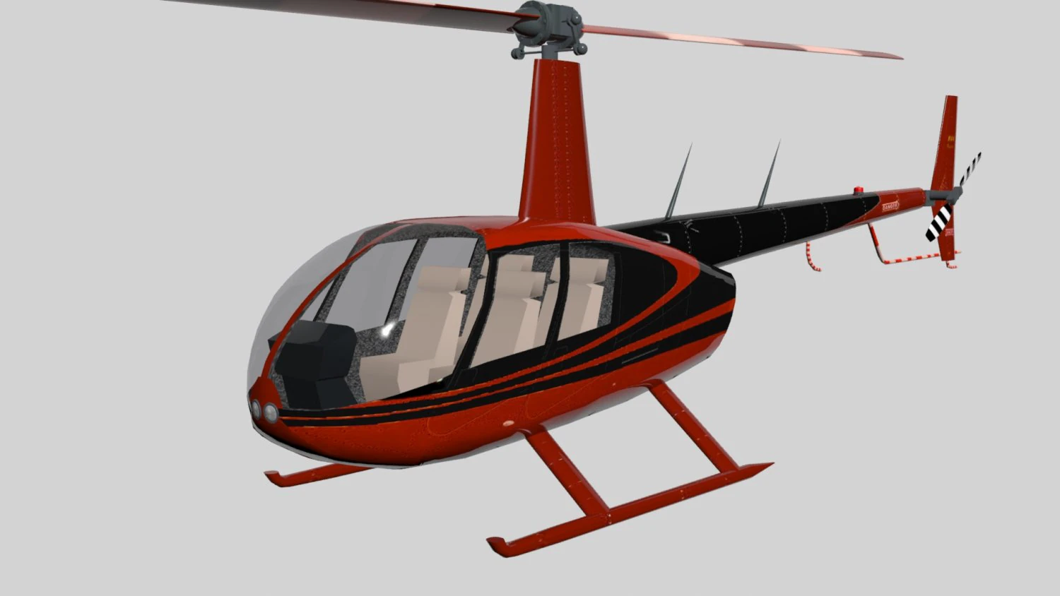 robinson r44 Modello 3D .c4d .max .obj .3ds .fbx .stl .blend