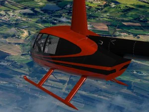 robinson r44 Modello 3D