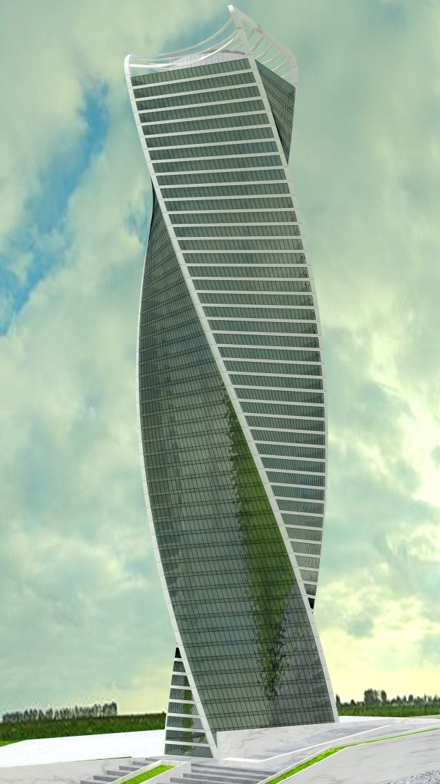 evolution tower 3D Modell .c4d .max .obj .3ds .fbx .stl .blend 