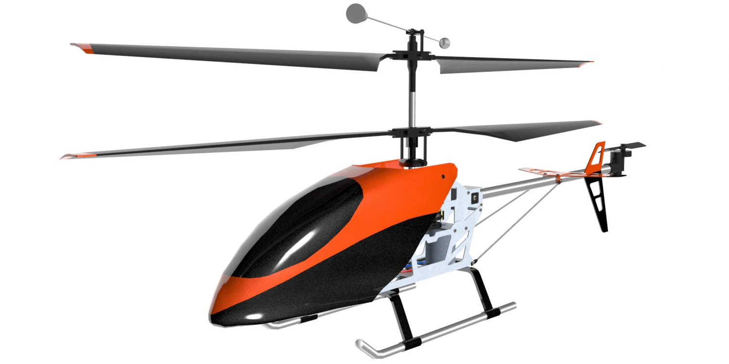 rc helicopter gyro 601 3D Model .c4d .max .obj .3ds .fbx .stl .blend 