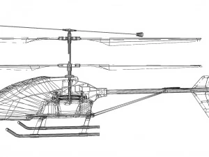 rc helicopter gyro 601 3D Model