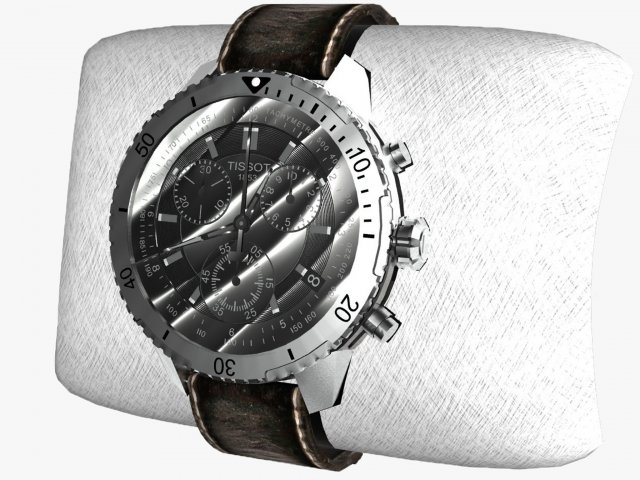 tissot chronometr 3D Model .c4d .max .obj .3ds .fbx .stl .blend 