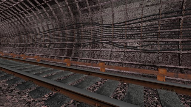 subway tunnel 3D Model .c4d .max .obj .3ds .fbx .stl .blend 