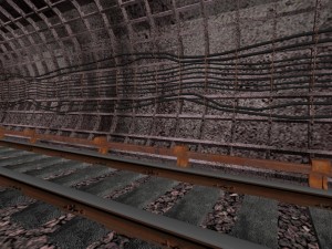 subway tunnel Modello 3D