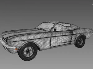 ford mustang 1967 3D Model