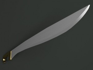 falcata sword 3Dモデル