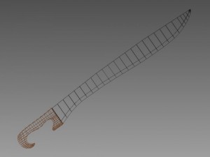 falcata sword 3Dモデル