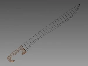 falcata sword 3D Model