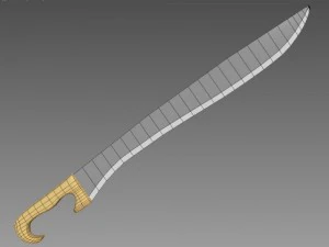 falcata sword 3D Model
