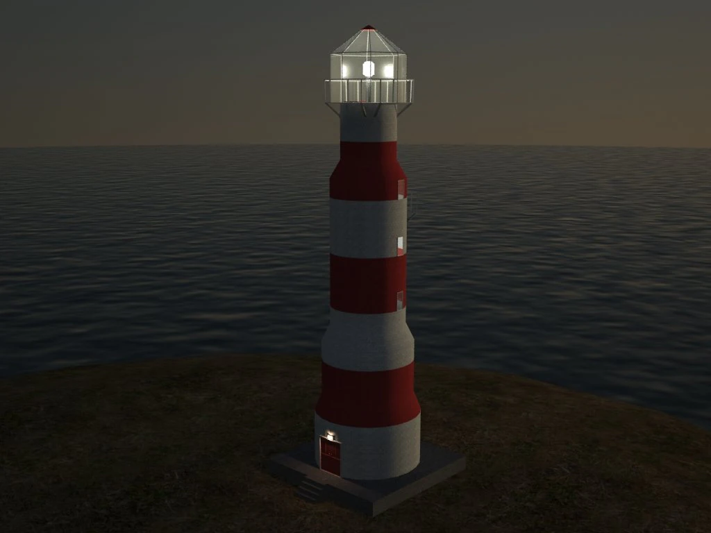 lighthouse 3D Model .c4d .max .obj .3ds .fbx .stl .blend