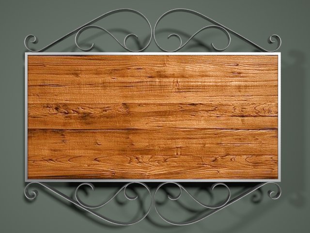 wooden banner version 1 3D 모델 .c4d .max .obj .3ds .fbx .stl .blend 