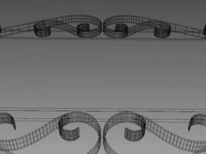 wooden banner version 1 3D 모델