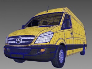 mercedes  sprinter 318 3D मॉडल