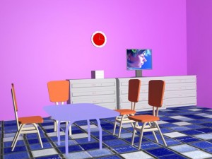 lobby room Modelo 3D