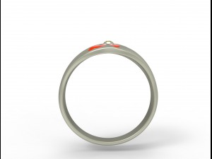 flower ring enamel 001 Modello 3D