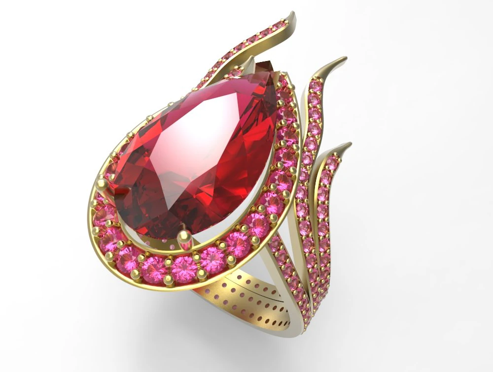 fire ring 3D Model .c4d .max .obj .3ds .fbx .stl .blend 