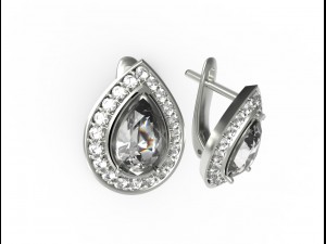 earring pine 001 Model 3D