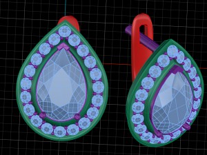 earring pine 001 Model 3D