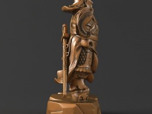 guan yu statues   statue of a man 3D Модель
