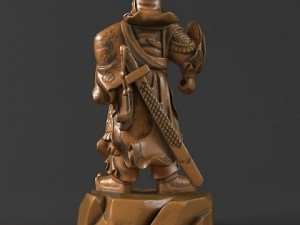 guan yu statues   statue of a man 3D Модель