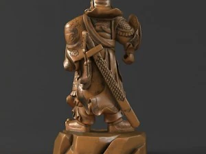 guan yu statues   statue of a man 3D Model