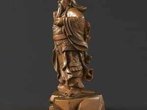 guan yu statues   statue of a man 3D Model