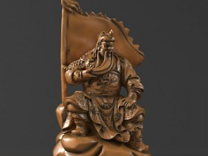 guan yu statues sculpture 16 3D Модель