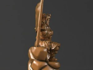 guan yu statues sculpture 16 3D Model