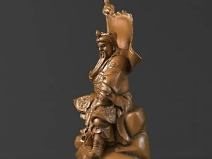 guan yu statues sculpture 16 3D Model
