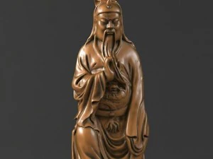 guan gong sit sculpture statue 3D Model