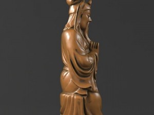 guan gong sit sculpture  statue 3D 모델