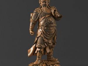guan gong sculpture  statue18 3D Модель