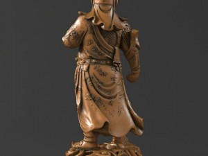guan gong sculpture  statue18 3D 모델