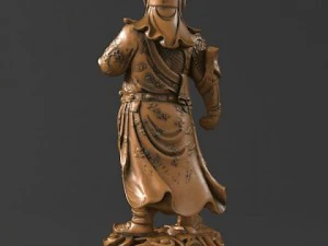 guan gong sculpture  statue18 3D Model