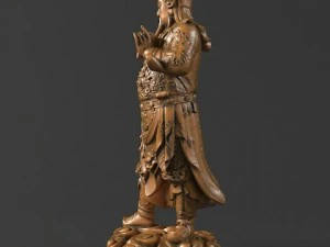 guan gong sculpture  statue18 3D Model