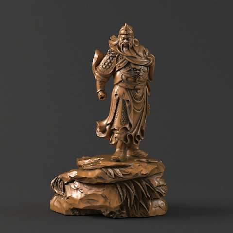 guan yu statues sculpture 20 3D Modell .c4d .max .obj .3ds .fbx .stl .blend 