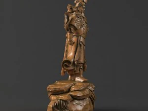 guan yu statues sculpture 20 3D Model