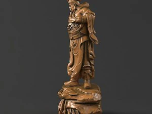 guan yu statues sculpture 20 3D Model