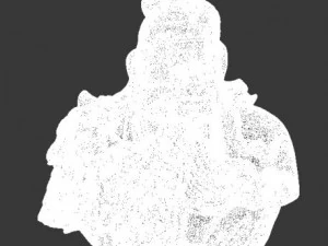 the head of guan yu  sculpture  statue 3D Model