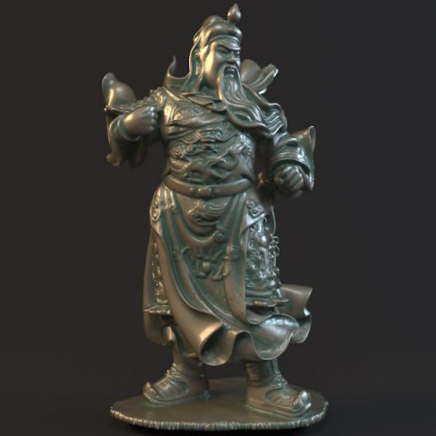 guan yu statues sculpture1 Modèle 3D .c4d .max .obj .3ds .fbx .stl .blend 