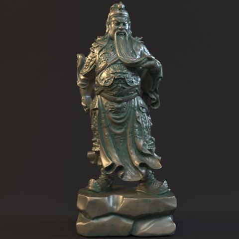 guan yu statues sculpture2 Modello 3D .c4d .max .obj .3ds .fbx .stl .blend 