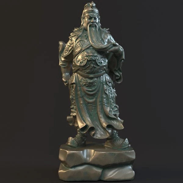 guan yu statues sculpture2 3D Model .c4d .max .obj .3ds .fbx .stl .blend 